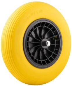 Merkloos Kruiwagenwiel Anti Lek - 4.80/4.00-8 - Massief PU Band - Lekvrij Wiel Met 130mm As - Kruiwagenband 4.80/400 Voor Kruiwagen -Tuin-Gereedschap Winkel 1007x1200