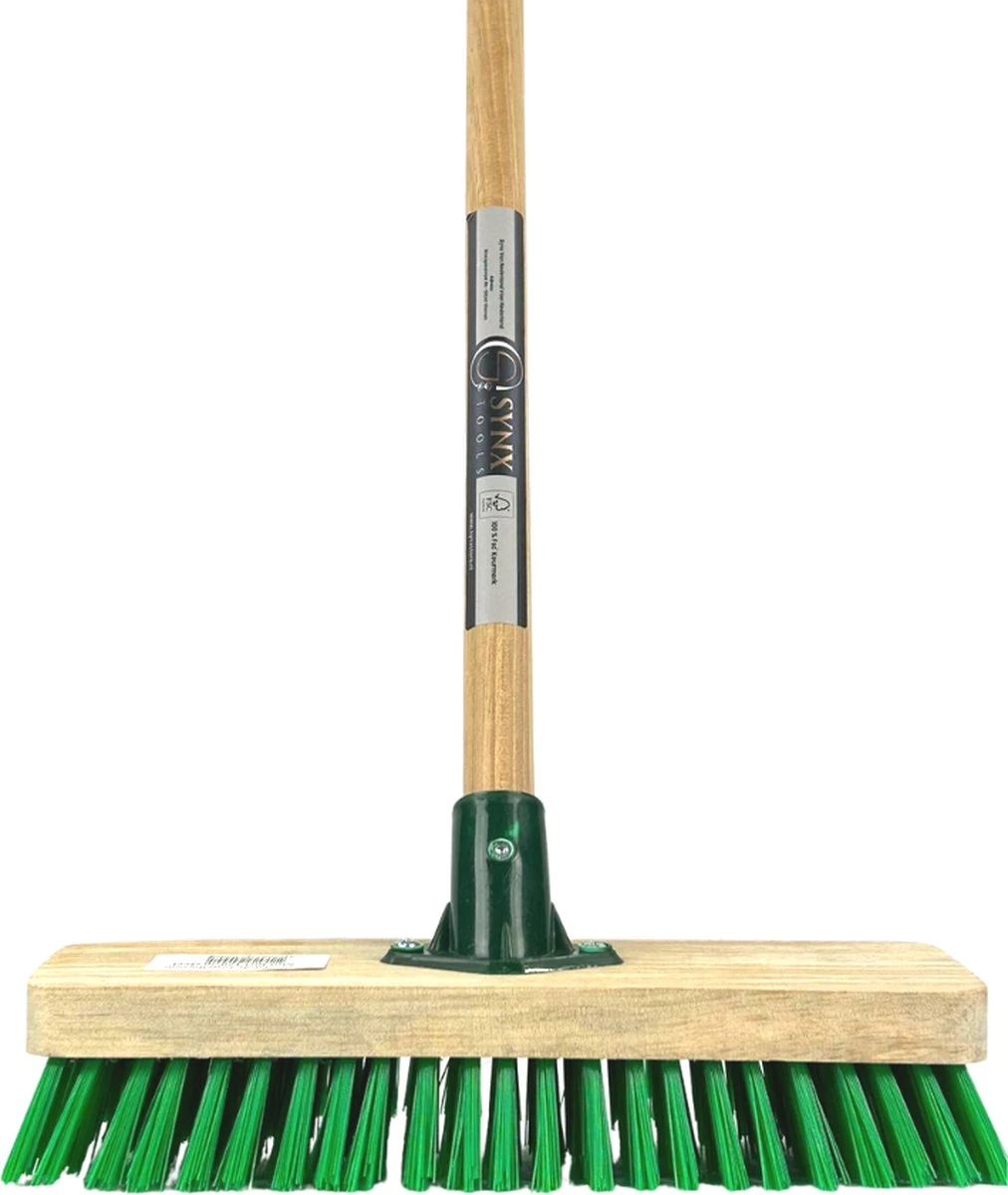 Synx Tools Tegelborstel 28cm - Mosbezem - Schrobbezem - Bezem - Mos - Onkruidborstel - Veger - Harde Borstel- Bezem Met Steel 120cm 4 Synx Tools Tegelborstel 28cm - Mosbezem - Schrobbezem - Bezem - Mos - Onkruidborstel - Veger - Harde Borstel- Bezem Met Steel 120cm - Afbeelding 2