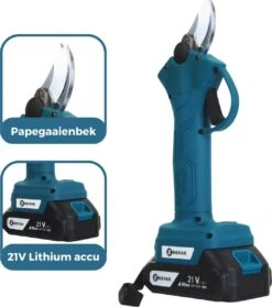 NovarGarden® Elektrische Snoeischaar NG1 - 2x Accu - Elektrisch - Takkenschaar - Op Batterij - 28mm -Tuin-Gereedschap Winkel 1061x1200