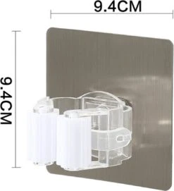 Bezem Houder - Zelfklevend - Zilverkleurig -Tuin-Gereedschap Winkel 1095x1200 1