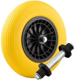 Merkloos Kruiwagenwiel Anti Lek - 4.80/4.00-8 - Massief PU Band - Lekvrij Wiel Met 130mm As - Kruiwagenband 4.80/400 Voor Kruiwagen -Tuin-Gereedschap Winkel 1105x1200 2