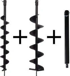 Kibani Grondboor 52cc Benzine + Grondboren Set 60 Mm + 80 Mm + 100 Mm + 150 Mm + 2 Verlengstukken - Palenboor - Grondboor Machine -Tuin-Gereedschap Winkel 1111x1200