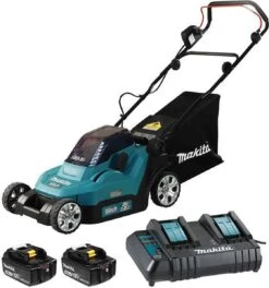 Makita Grasmaaier - DLM382CM2 - 2x18 V - 38 Cm - Incl. 4,0 Ah Accu (2 St) En Duolader -Tuin-Gereedschap Winkel 1121x1200 1
