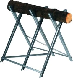 Einhell-kettingzaagstandaard (max. 150 Kg - Verzinkte Metalen Hoekprofielen - Extra Dwarsbalken - Tanden Voorkomen Verdraaiing Van Het Hout - 3 Werkhoogtes - Inklapbaar) -Tuin-Gereedschap Winkel 1121x1200 3