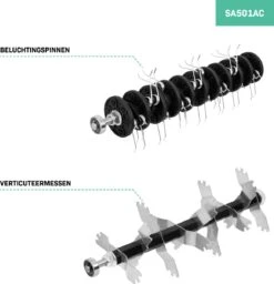 VONROC Elektrische Verticuteermachine - Gazonbeluchter – 1300W – Maaibreedte 320 Mm – 4 Dieptestanden (12/9/6/3 Mm) – Incl. 35L. Opvangbak -Tuin-Gereedschap Winkel 1160x1200