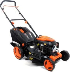 FUXTEC Grasmaaier Benzine - 46cm - Zelfrijdend / Zelftrekkend / Achterwielaandrijving - Mulchfunctie - Opvangbak 50L - FX-RM4646 -Tuin-Gereedschap Winkel 1174x1200 1