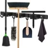 Volcan Bezemhouder - Bezem Ophangsysteem Tuingereedschap - Gereedschapshouder - Zelfklevend - 3M Tape - 3 Houders 4 Haken - RVS Zwart -Tuin-Gereedschap Winkel 1179x1200 2