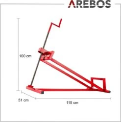 AREBOS Zitmaaierkrik Zitmaaier Kriksysteem Krik Hijstoestel Reinigingshulp 400kg -Tuin-Gereedschap Winkel 1188x1200