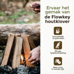 Flowkey® Houtklover XL - Houtsplijter Bijl - Houtkliever Kloofwig Gietijzer - Voor Hout & Aanmaakhout - Inclusief Gratis Hamer -Tuin-Gereedschap Winkel 1196x1200
