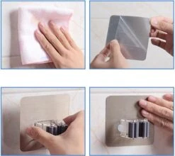 Bezem Houder - Zelfklevend - Zilverkleurig -Tuin-Gereedschap Winkel 1200x1068 2