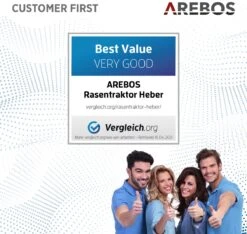 AREBOS Zitmaaierkrik Zitmaaier Kriksysteem Krik Hijstoestel Reinigingshulp 400kg -Tuin-Gereedschap Winkel 1200x1135 1