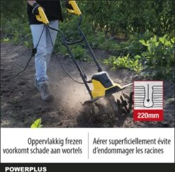 Powerplus POWXG72010 Tuinfrees - 1500W - Werkbreedte 450mm - Werkdiepte Max. 220mm - Incl. 6 Messen En Wielen -Tuin-Gereedschap Winkel 1200x1179 10