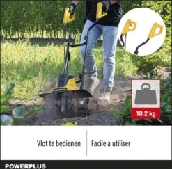 Powerplus POWXG72010 Tuinfrees - 1500W - Werkbreedte 450mm - Werkdiepte Max. 220mm - Incl. 6 Messen En Wielen -Tuin-Gereedschap Winkel 1200x1179 11