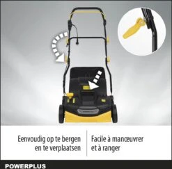 Powerplus POWXG7516 Elektrische Verticuteermachine - Mos Verwijderaar - 1800W - 360mm Maaibreedte- 45L Opvangbak - Incl. Gazonbeluchter/grasbeluchter -Tuin-Gereedschap Winkel 1200x1179 3
