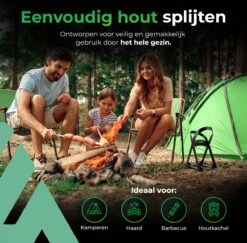 Lighted Lifestyle™| Houtklover Voor Aanmaakhout Incl. Kloofhamer - Houtsplijter - Houtkliever - Snel Haardhout - Gietijzer - Incl. Schroeven -Tuin-Gereedschap Winkel 1200x1179 8