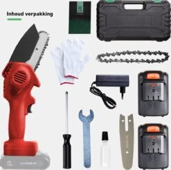 Mardin Mini Kettingzaag - Snoeizaag - Kettingzaag - Kettingzaag Electrisch Met 2 Accu - Inclusief Koffer - 1 Extra Accu - Rood -Tuin-Gereedschap Winkel 1200x1193 6