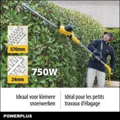 Powerplus POWXG2043 Elektrische Heggenschaar - 750W - Snoeien En Knippen - Zwaardlengte 570mm - Mesafstand 24mm - Telescopisch - Draaibaar Handvat - Haagschaar Voor Tuinonderhoud -Tuin-Gereedschap Winkel 1200x1200 11