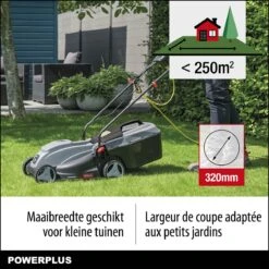 Powerplus POWEG63703 Elektrische Grasmaaier - Grasmachine Voor Kleine Tuin - 1000 W - 32cm Maaibreedte - 30L Opvangbak - Verstelbare Maaihoogte -Tuin-Gereedschap Winkel 1200x1200 117