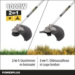 Powerplus POWXG30405 Bosmaaier 2-in-1 - 1000 W - Bosmaaier & Grastrimmer -Tuin-Gereedschap Winkel 1200x1200 156