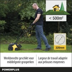 Powerplus POWXG7513 Elektrische Verticuteermachine - Mos Verwijderaar - 1400W - 320mm Maaibreedte - 45L Opvangbak - Incl. Gazonbeluchter/grasbeluchter -Tuin-Gereedschap Winkel 1200x1200 230