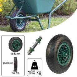 Kruiwagen Wiel 4.00 - 8 Luchtband Lijnprofiel - Asdiameter 20mm -Tuin-Gereedschap Winkel 1200x1200 293