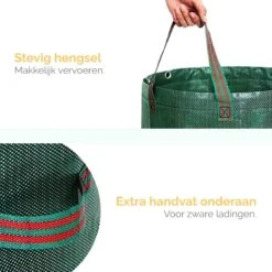 Goliving Tuinafvalzak - Set Van 2- Tuinafvalzakken Opvouwbaar - Tuinzak - Tuinafvalemmer - 2x 280 Liter - Groen -Tuin-Gereedschap Winkel 1200x1200 364