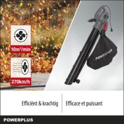 Powerplus POWEG9013 Elektrische Bladblazer - Bladzuiger En -versnipperaar - 3300W - Blazen - Zuigen - Versnipperen - Incl. 40L Opvangzak -Tuin-Gereedschap Winkel 1200x1200 366