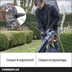 Powerplus POWEG9013 Elektrische Bladblazer - Bladzuiger En -versnipperaar - 3300W - Blazen - Zuigen - Versnipperen - Incl. 40L Opvangzak -Tuin-Gereedschap Winkel 1200x1200 367