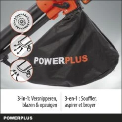 Powerplus Dual Power POWDPG75270 Bladblazer - Bladzuiger En -versnipperaar - Brushless - Blazen - Zuigen - Versnipperen - Excl. Accu En Lader - Incl. Opvangzak 45L -Tuin-Gereedschap Winkel 1200x1200 390