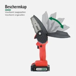 Mardin Mini Kettingzaag - Snoeizaag - Kettingzaag - Kettingzaag Electrisch Met 2 Accu - Inclusief Koffer - 1 Extra Accu - Rood -Tuin-Gereedschap Winkel 1200x1200 427