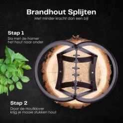 Flowkey® Houtklover - Houtsplijter Bijl - Houtkliever Kloofwig Gietijzer - Voor Hout & Aanmaakhout - Inclusief Gratis Hamer -Tuin-Gereedschap Winkel 1200x1200 431