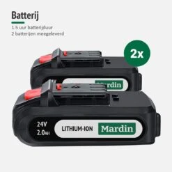Mardin Mini Kettingzaag - Snoeizaag - Kettingzaag - Kettingzaag Electrisch Met 2 Accu - Inclusief Koffer - 1 Extra Accu - Zwart -Tuin-Gereedschap Winkel 1200x1200 500