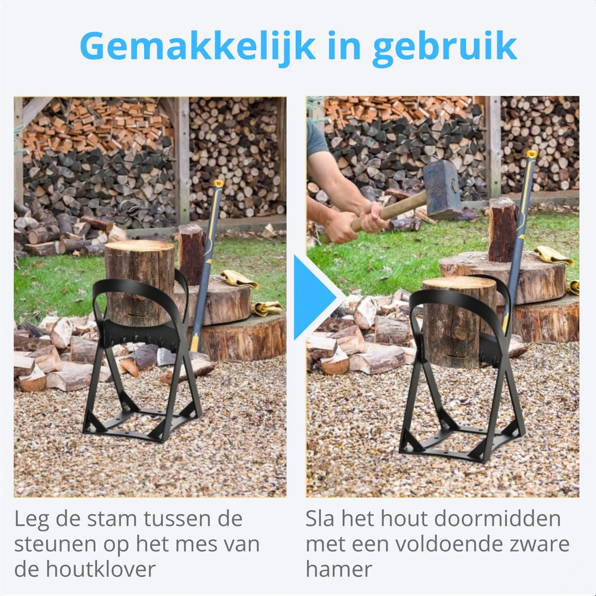 Zenzee - Houtklover - Houtsplijter - Houtkliever - Staal 9 Zenzee - Houtklover - Houtsplijter - Houtkliever - Staal - Afbeelding 7