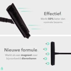 CLEANLY® Rubberen Bezem Met Vloerwisser - Kappersbezem - Zachte Bezem Binnen & Buiten - Vloertrekker Met Steel - 68-150 Cm -Tuin-Gereedschap Winkel 1200x1200 621