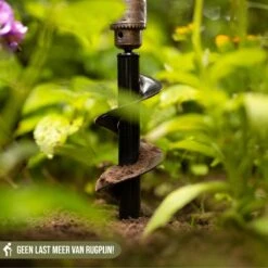 Merkloos Grondboor Voor Planten - 25 CM - Palenboor - Moestuin - Bollenplanter - Zwart -Tuin-Gereedschap Winkel 1200x1200 658