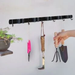 Bezem Ophangsysteem – Bezemhouder – Tuingereedschap – RVS – 5 Houders – 6 Haken - BAULK® -Tuin-Gereedschap Winkel 1200x1200 673