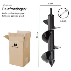 MaatWorkz - Grondboor - 25 CM - Boormachine - Bollenplanter - Moestuin - Palenboor - Boor - Tuin -Tuin-Gereedschap Winkel 1200x1200 689