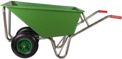 Kruiwagen Met Dubbel Luchtwiel Stal Eco Groen 160 Liter -Tuin-Gereedschap Winkel 1200x586
