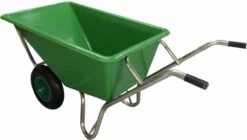 Kruiwagen Met Dubbel Luchtwiel Stal Eco Groen 160 Liter -Tuin-Gereedschap Winkel 1200x681 2