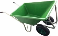 Kruiwagen Met Dubbel Luchtwiel Stal Eco Groen 160 Liter -Tuin-Gereedschap Winkel 1200x741 2