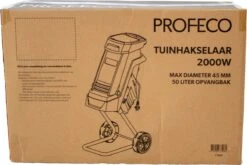Profeco Stille Hakselaar 2000W - Tuinhakselaar - Versnipperaar Voor 45mm Takdikte - Incl. 50 Liter Opvangzak En Veilige Duwstok -Tuin-Gereedschap Winkel 1200x800 193
