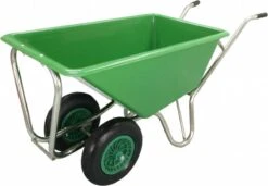 Kruiwagen Met Dubbel Luchtwiel Stal Eco Groen 160 Liter -Tuin-Gereedschap Winkel 1200x833