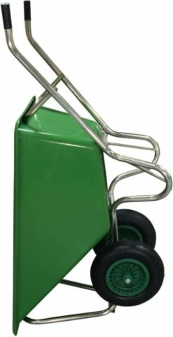 Kruiwagen Met Dubbel Luchtwiel Stal Eco Groen 160 Liter -Tuin-Gereedschap Winkel 617x1200