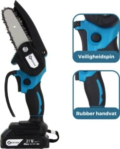 NovarGarden® Mini Kettingzaag NG1 - Met 2x Accu - Takkenzaag - Snoeizaag - Electrisch - Handzaag - Boomzaag - 21V -Tuin-Gereedschap Winkel 970x1200 6