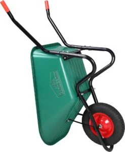 Gardebruk Kruiwagen 100 L - Kunststof Kuip – Tot 150KG Groen -Tuin-Gereedschap Winkel 992x1200